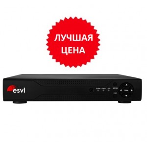 EVD-6104NX2-2, Гибридный AHD видеорегистратор, 4 канала 5M-N*21к/с, 1HDD, H.265