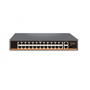 POE-H242G1F, сетевой коммутатор, PoE 24+2+1SFP портов, WatchDog.
