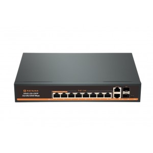 POE-H8G2G2F, сетевой коммутатор, PoE 8+2+2SFP портов, WatchDog.